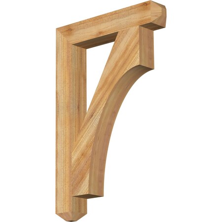 Ekena Millwork Westlake Craftsman Rough Sawn Bracket, Western Red Cedar, 4"W x 24"D x 36"H BKT04X24X36WTL04RWR